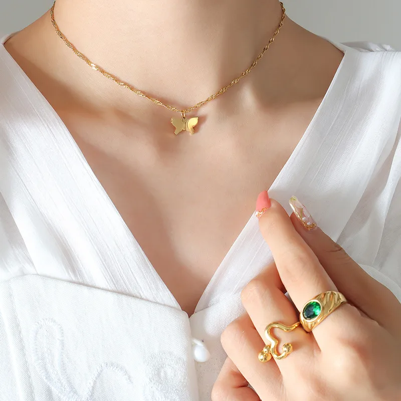 Butterfly Pendant Necklace